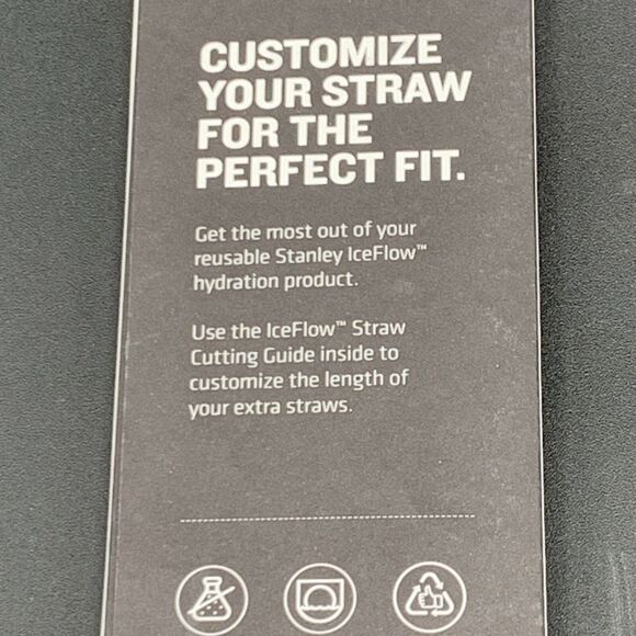 Stanley Reusable Quencher Straws 4-Pack of Bpa-Free Reusable Fits Iceflow NEW - Picture 4 of 5